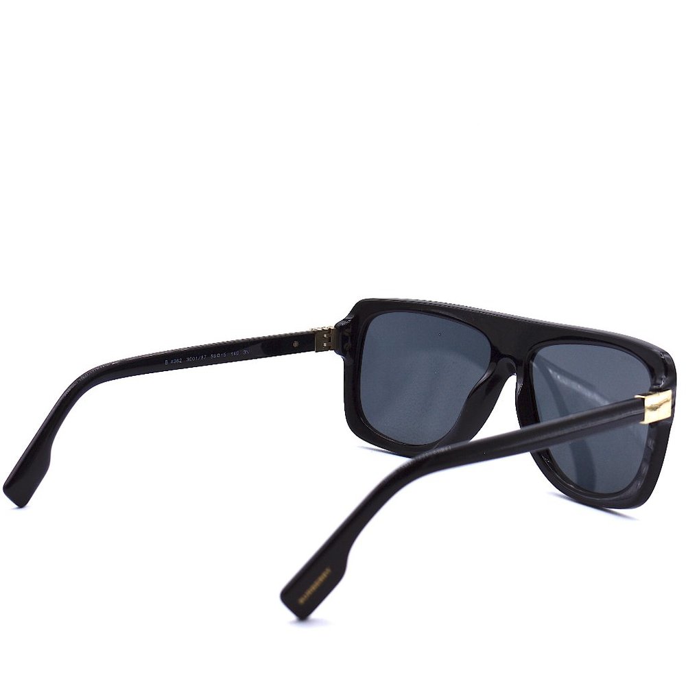 NEW BURBERRY BE4362 3001/87 BLACK GREY LENS AUTHENTIC SUNGLASSES - Picture 8 of 13
